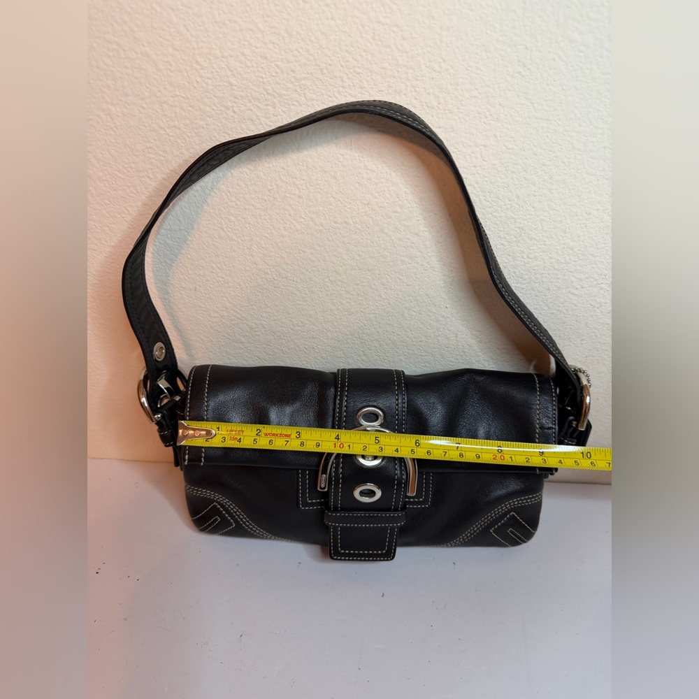 Coach Y2K SoHo Black Leather Shoulder Bag - Picture 5 of 12